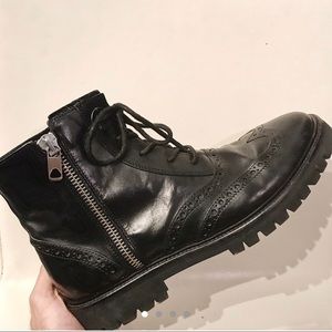 Diesel Black Gold “chief” ankle zip boots